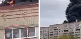 Serinkanlılığı hayrete düşürdü, bina yanarken o işine devam etti