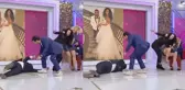 Kocamda kocam şarkısının Murat'ı bayılınca Songül Karlı dengesini kaybedip düştü