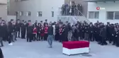 Şehit edilen taksi şoförü Murat Arslan'ın naaşı askeri törenle alındı