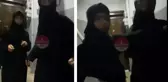 Ev sahibine yakalanan hırsızların garip halleri, alay konusu oldu