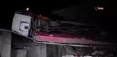 Edirne'de Yolcu Treni Beton Pompasına Çarptı