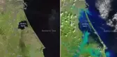 İspanya'daki sel felaketinin boyutu uydu görüntülerinde