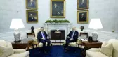 Biden ve İsrail Cumhurbaşkanı Herzog Beyaz Saray'da Buluştu