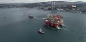 Transocean Barents Petrol Platformu İstanbul Boğazı'ndan Geçti