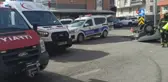 Takla atan otomobildeki dede torun yaralandı