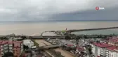 Rize'de Yoğun Yağışlar Denizin Rengini Değiştirdi