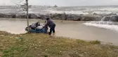 Lodosun vurduğu İstanbul'da metrelerce yükseklikte dalgalar oluştu