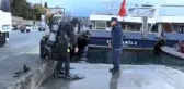 Sarıyer'de denize düşen kız arkadaşının peşinden atlayan gencin görüntüleri ortaya çıktı