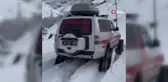 Karlı Yolları Aşan Sağlık Ekipleri, Yaşlı Hastayı Kurtardı