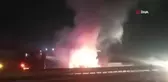 Ankara'da Takla Atan Araç Alevlere Teslim Oldu: 2 Yaralı