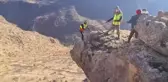 Siirt'te Mahsur Kalan Keçiye Nefes Kesen Kurtarma Operasyonu