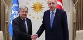 Cumhurbaşkanı Erdoğan, MGK toplantısı sırasında Guterres ile görüştü