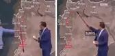Canlı yayında ilginç anlar! Vileda sopası kullandı