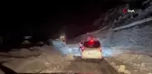 Ayder Yaylası'na Çığ Düştü, Trafik 1 Saat Aksadı