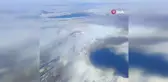 Nemrut Krateri Karla Kaplandı, Uçaktan Görüntülendi