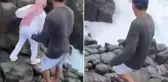 Genç kız, kayalıklarda fotoğraf çektirdiği sırada dev dalgaların kurbanı oldu