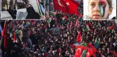 Filistin'e destek için yüz binler Galata Köprüsü'nde buluştu