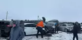 Kazakistan'da 95 aracın karıştığı zincirleme kaza