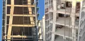 İstanbul'da inşaat halindeki binanın yamuk kolonları tartışma yarattı