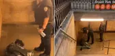 New York'ta evsiz adamı tekmeleyen polis memuruna büyük tepki