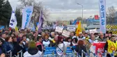 KESK'ten bakanlık önünde vergi adaleti ve emeklilik protestosu