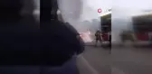 Ankara'da Seyir Halindeki Otomobil Alev Alev Yandı