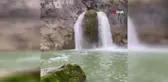 Kastamonulu Öğretim Görevlisi Buz Gibi Suda Yüzerek Şelaleyi Tanıttı