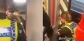 Tren istasyonu'nda kadın polis memuruna saldırı
