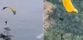 Paraşütçünün emniyet kemeri hatası hayatına mal oldu