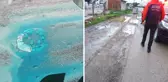 Rögardan mavi su fışkırdı, AFAD inceleme başlattı