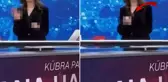 Kübra Par'ın el hareketi canlı yayına damga vurdu