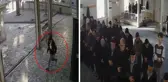 Camide panik anları! Vatandaşlar namazı bırakıp şahsı kovalamaya başladı
