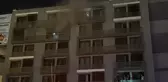 Denizli'de 7 katlı apartmanda yangın