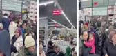 'Ne alırsan al 100 TL' kampanyasında izdiham çıktı, insanlar birbirini ezdi