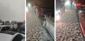 İstanbul'un yanı başı! Yüzlerce araç karda mahsur kaldı