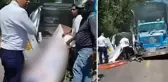 Cenaze arabası tırla çarpışınca tabut içindeki ceset dışarı savruldu