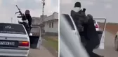 Magandanın konvoydaki tüfekli şovu kötü bitti