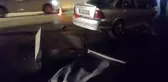 Ankara'da kontrolden çıkan otomobil elektrik panosuna çarptı: 2 Yaralı