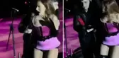 Hadise'nin konserinde korku dolu anlar! Hayranı sahneye atladı