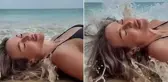 Modelin sahil çekimi dalga sürpriziyle felakete dönüştü