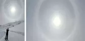 Doğanın sanat eseri 'halo' Erciyes'te görüntülendi