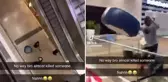 İnsanların canını hiçe sayıp 3. kattan aşağı koltuk fırlattı