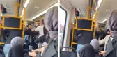 Bursa'da metroda kavga çıktı! O anlar kameralarda