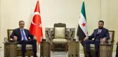 Bakanlar Fidan ve Güler ile MİT Başkanı Kalın, Suriye Cumhurbaşkanı Şara tarafından kabul edildi