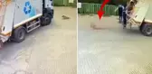 Çöp kamyonunun altında kalan sokak köpeği öldü