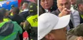 Federasyon Başkanı taraftarla kavga etti