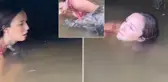 Genç kızın nefes kesen cesareti! Sudan çıkardığını görenler gözlerine inanamadı