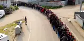1 kilometrelik bayramlaşma kuyruğu