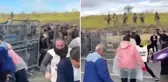 Öcalan yürüyüşüne jandarma izin vermedi! Göstericiler taş yağmuruna tuttu