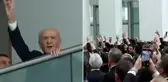 Bahçeli, Genel Merkez'de! Partililere 